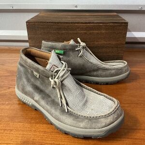 Twisted X Men Gray Leather Driving Moccasin Shoe MXC0005 Size 11